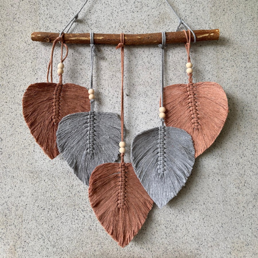 Whispering Leaves - Macramé Wall Hanging – Boho Home Decor